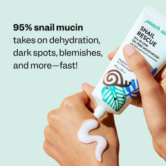 Peach Slices Snail Rescue snail mucin concentrate supports hydration and resilience