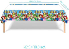 Peachpunk Mario tablecloth protects surfaces with playful theme flair