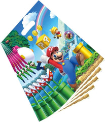 PEACHPUNK Mario-themed gift bags close-up texture and vibrant print for kids