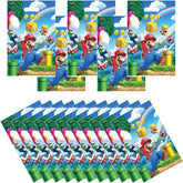 PEACHPUNK Mario-themed gift bags front view with sturdy handles for easy carrying