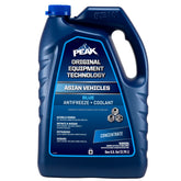 PEAK OET extended-life blue antifreeze bottle ready for top-off and storage.