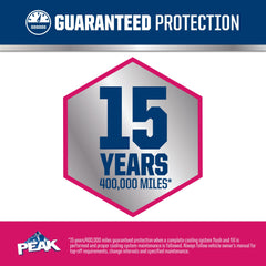 PEAK OET extended life close-up shows bottle detail and color