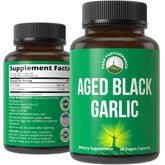 Peak Performance aged black garlic capsules bottle on shelf for daily immune support
