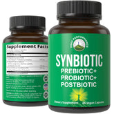 Peak Performance Synbiotic bottle ready for daily gut support.