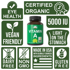 Peak Performance Vitamin A capsules provide nourished skin health in daily routines