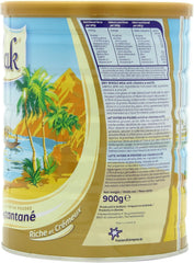 Peak Whole Milk Powder Holland origin label closeup highlights quality and origin.
