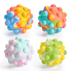 Peboms Pop It rainbow stress ball pack offers calm, focused play.
