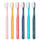 PECTRUS medium manual toothbrush pack with six color options for personalized daily brushing.