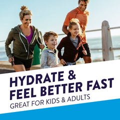 Pedialyte Apple single-serving packets for convenient travel hydration.