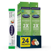 Pedialyte fast hydration apple packets for travel and workouts.