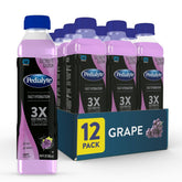 Pedialyte Grape half-liter bottle front view for on-the-go hydration.