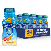 PediaSure Grow & Gain banana bottle front showing kid-friendly nutrition