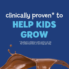 PediaSure Grow & Gain chocolate powder ready to mix into a tasty shake.