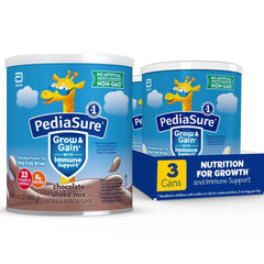 PediaSure Grow & Gain immune shake can, kid-friendly nutrition on the go.