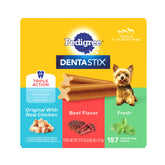 Pedigree Dentastix small dog original chews support daily dental care.