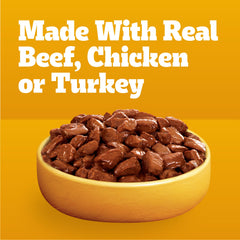 Pedigree High Protein wet food served in a dog bowl