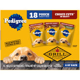 Pedigree Tranches Sélection en Sauce — poche ouverte prête à servir
