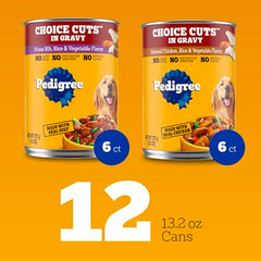 Pedigree wet dog food serving bowl showcasing convenient feeding