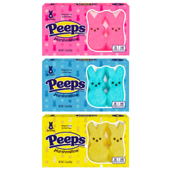 PEEPS Easter marshmallow bunnies in pink, ideal for baskets and sharing.