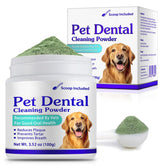 Peesnb dog teeth cleaning powder packaging shown for convenient at-home dental care.