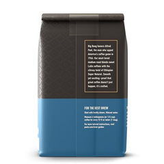 Peet's Big Bang crema close-up, showcasing depth and velvety texture.
