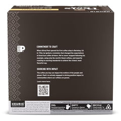 Close-up of Peet's Big Bang K-Cup pods for Keurig brewing.