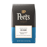 Peet's Big Bang ground coffee bag, mid roast, balanced daily brew.