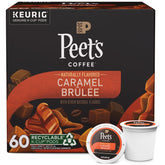 Peet's Coffee Caramel Brûlée K-Cups box front in a six-box bundle