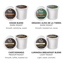 Peet's House Blend pods offering a rich, spicy finish for everyday sipping.