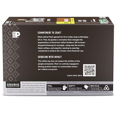 Peet's Keurig-compatible pods brew fast with clean, mess-free handling.