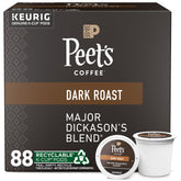 Peet's Coffee Major Dickason's 88-count box set, showcasing the four boxes for easy brewing.