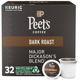 Peet's Major Dickason's Blend K-Cups box, quick single-serve convenience.