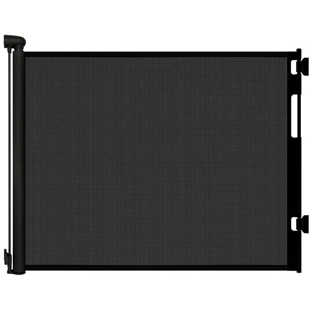 peluasua retractable gate extended to 55 inches in doorway for safe toddlers