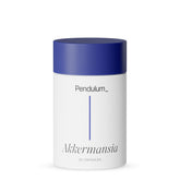 Pendulum Akkermansia probiotic bottle with capsules for gut health support.