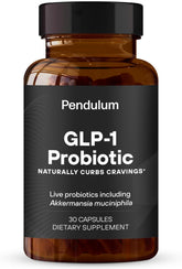 Pendulum GLP-1 Probiotic bottle shown for appetite support and gut balance.