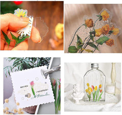 Pengxiaomei self-adhesive flower stickers for quick, mess-free crafting