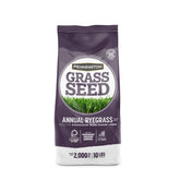 Pennington annual ryegrass seed bag for fast germination and vibrant temporary lawn color.