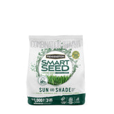 Pennington Sun & Shade Seed Mix bag demonstrates versatile lawn solution for sun and shade.