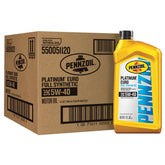 Pennzoil Platinum Euro 5W-40 bottle front view, engineered for European engines