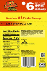 Penrose Big Mama six-pack back panel with ingredients and details