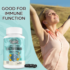 Pepeior liposomal lactoferrin softgels close-up for easy swallowing