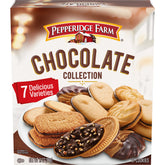 Pepperidge Farm Chocolate Collection dark chocolate Milano cookie close-up for gourmet snacking.