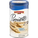 Pepperidge Farm Pirouette vanilla crème filling close-up for a premium snack.