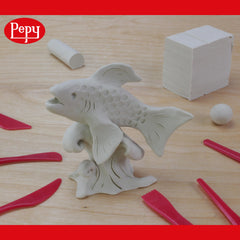 Pepy easy-cleanup clay washes away with soap and water after crafting