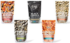 Pereg Du Puy French Green Lentils simmering in a pot for quick meals.