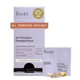Perelel 1st Trimester Pack box showing essential daily nutrition for early pregnancy.