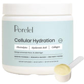 Perelel Hydration Powder tub front showing daily hydration and skin support