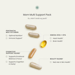 Perelel Mom Multi Pack DHA/EPA omega blend for postpartum brain wellness.