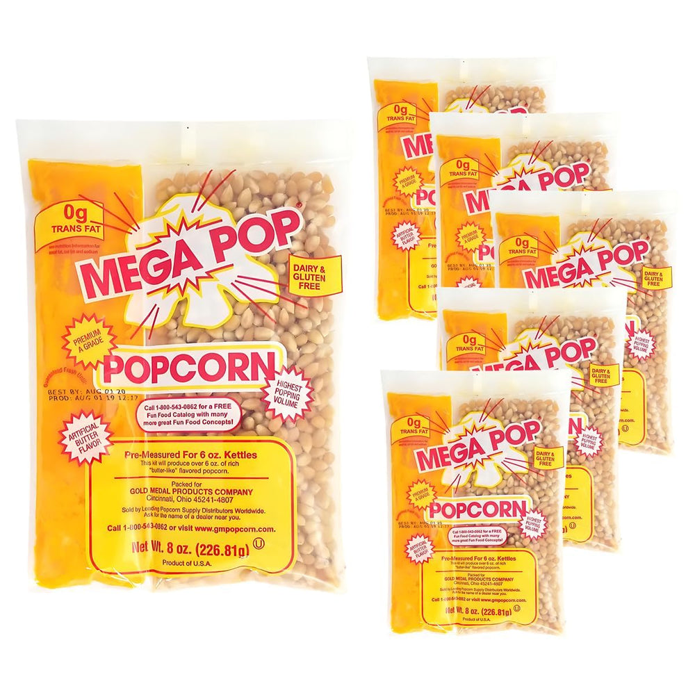 Perfectware popcorn 8oz 4-pack, perfectly portioned for easy movie-night snacking.