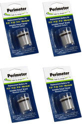 Perimeter Technologies four-pack battery for R21 collar, compact lithium-ion design for extended fence use.